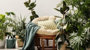 озеленение в гостиной