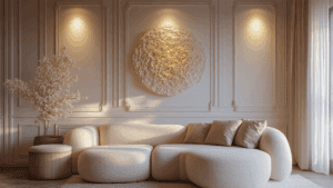 Гипсовый рельефный декор лепнина